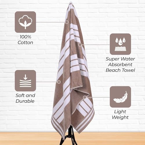 Superior Oversized Cotton Beach Towel Set of 4 1