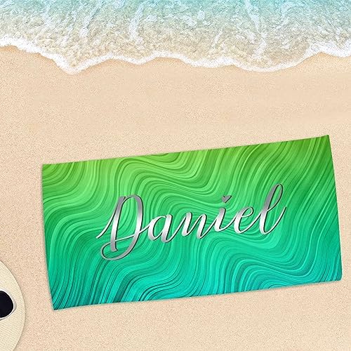Artsadd Personalized Beach Towel with Name Custom Design