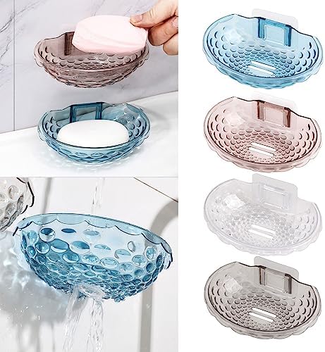 Wall Mount Soap Holder with Acrylic Dish for Bathroom