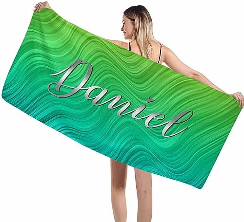 Artsadd Personalized Beach Towel with Name Custom Design