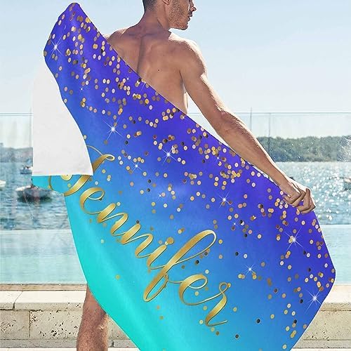Artsadd Personalized Beach Towel with Name 1