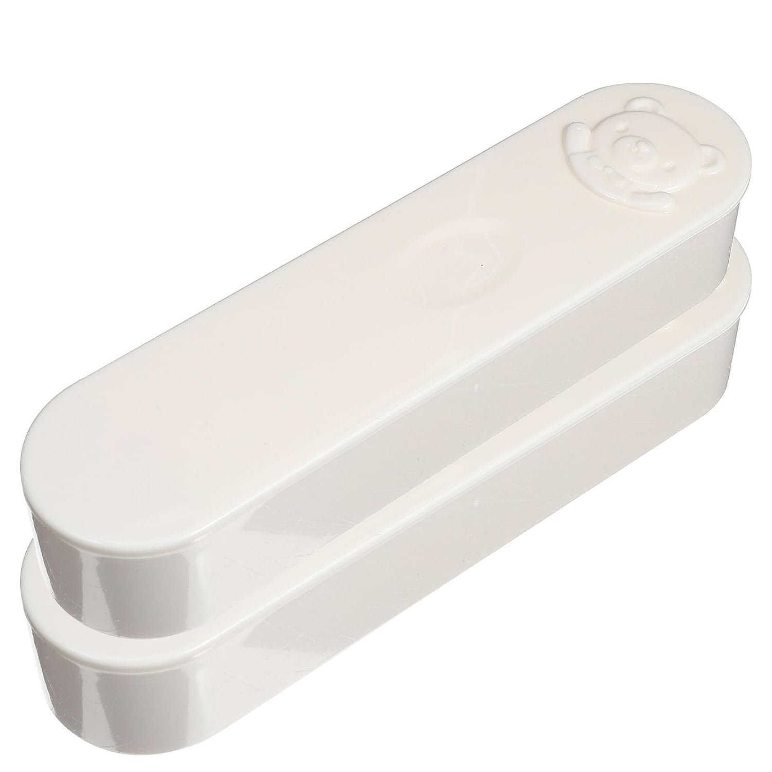 GLEAVI 2pcs Cotton Swab Storage Box with Lid Holder