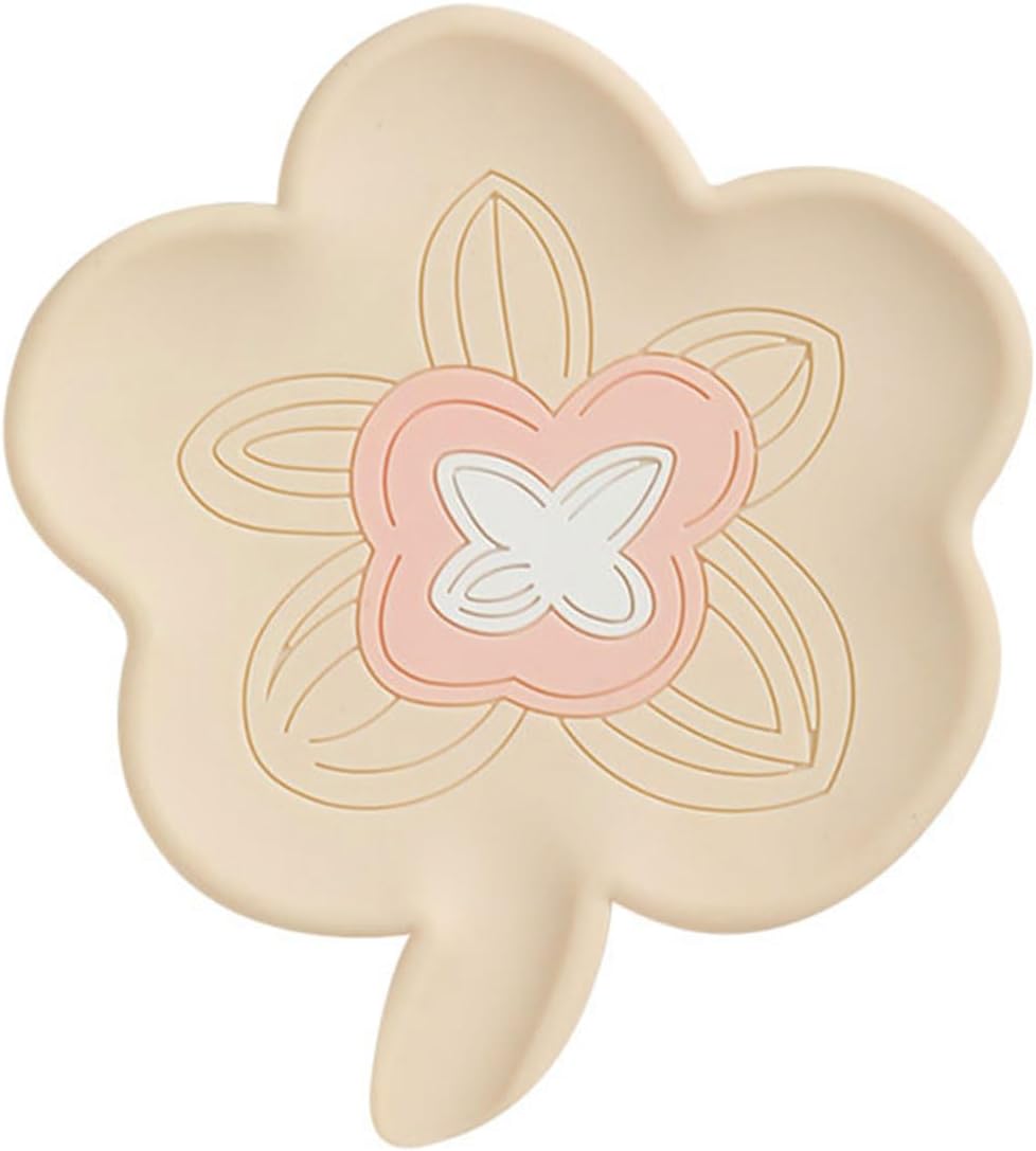 VOCUE Silicone Drain Soap Dish Flower Shape Antislip Tray