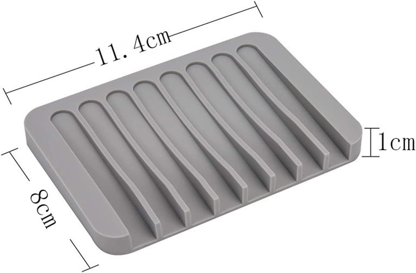 Self-Draining Silicone Soap Holder for Home and Kitchen