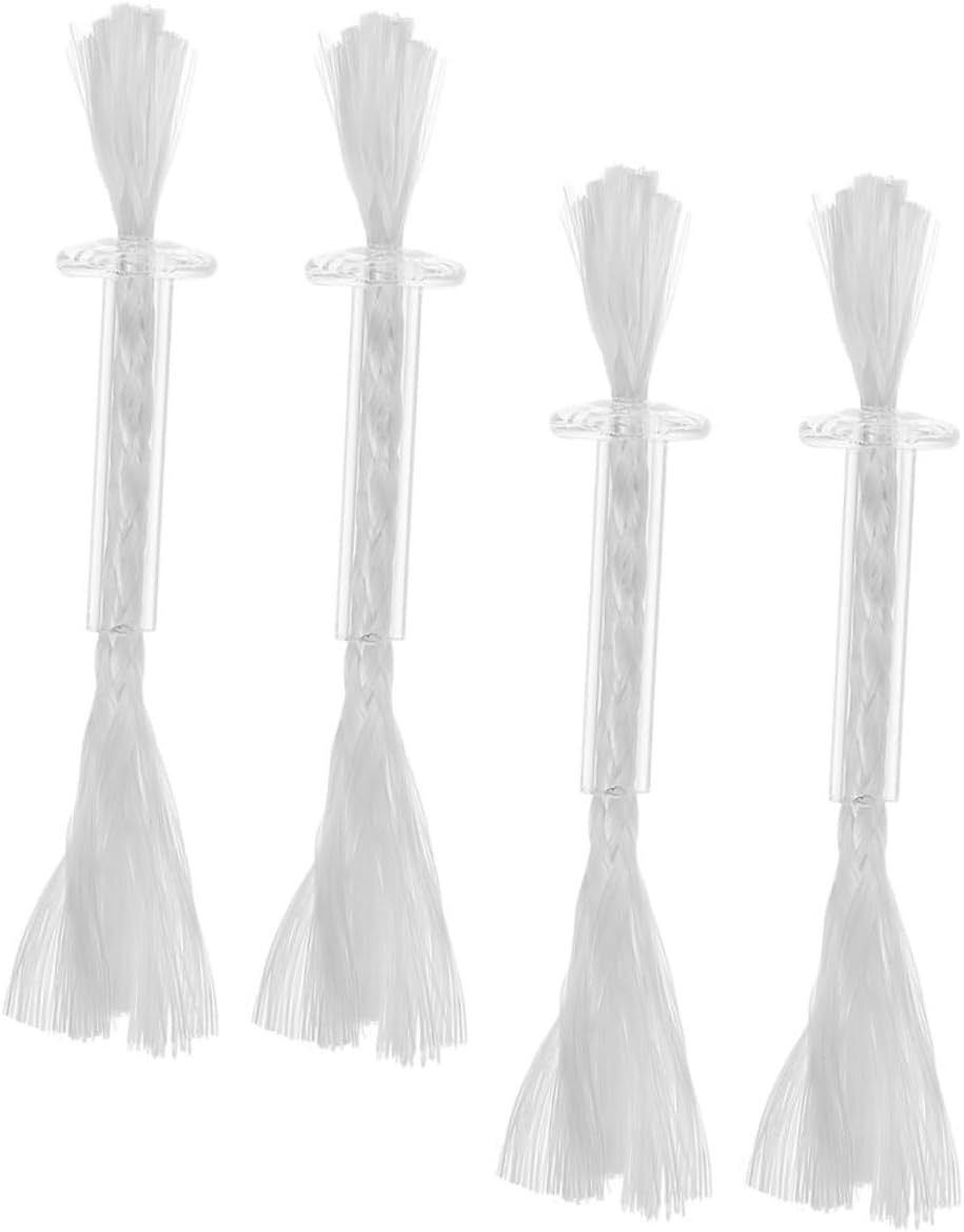 IMIKEYA 4pcs Fiberglass Candle Wicks Tube Holder