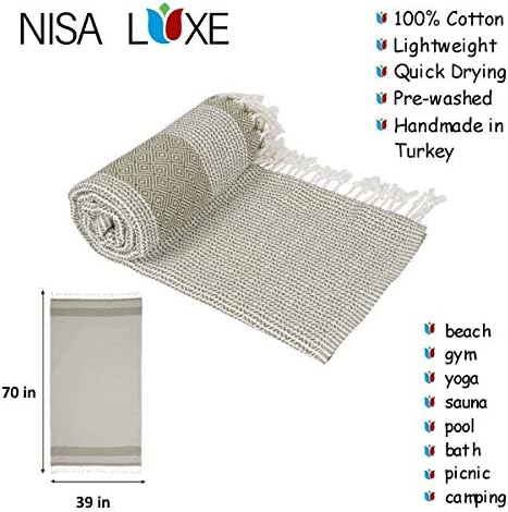 NISA LUXE Turkish Bath Peshtemal Towel 70x39