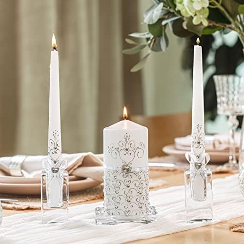 VABA Unity Candles 3 Pcs Wedding Ceremony Set