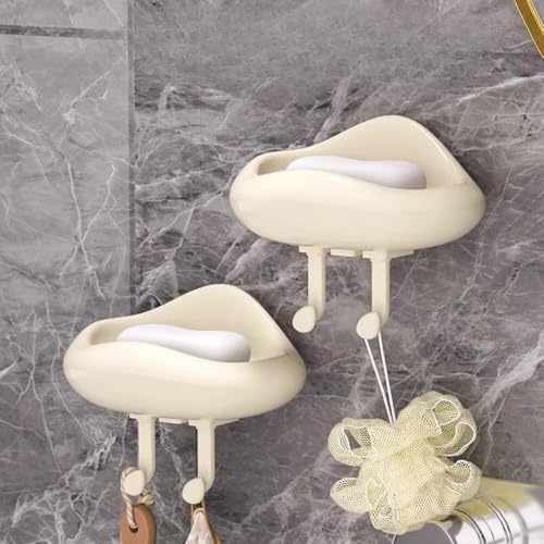 FABEILAI Suction Soap Holder for Shower Strong Vacuum Suction Reusable