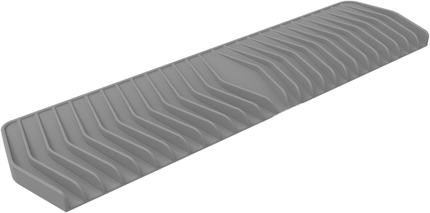 Flexible Silicone Soap Dish with Waterfall Drainage