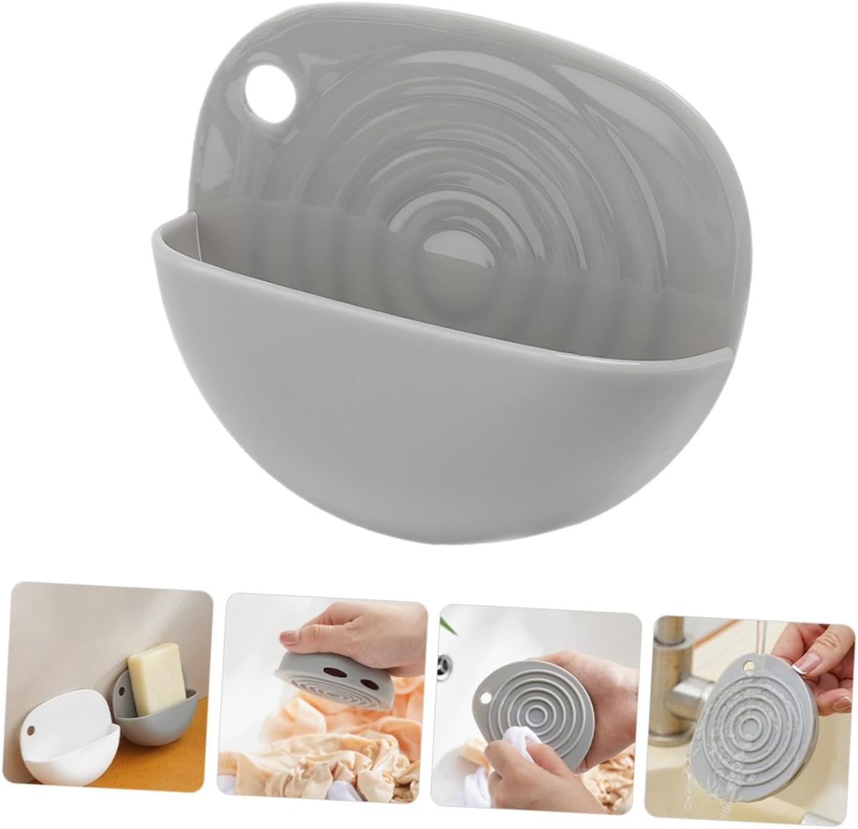 MAGICLULU Portable Soap Holder with Washboard Backing