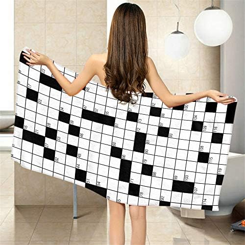 Moslion Comfy Bath Towels Word Search Puzzle