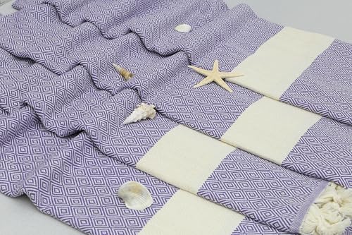 Turkish Beach Towel 36x70 Inch Diamond Design