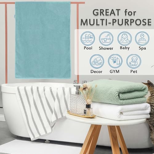 VOOVA MOVAS Bath Towel Set 4PCS 30x56 Inch