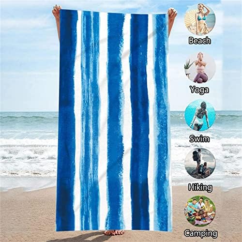 Lovskoo Blue Sea Sandproof Beach Towel 58x27 inch