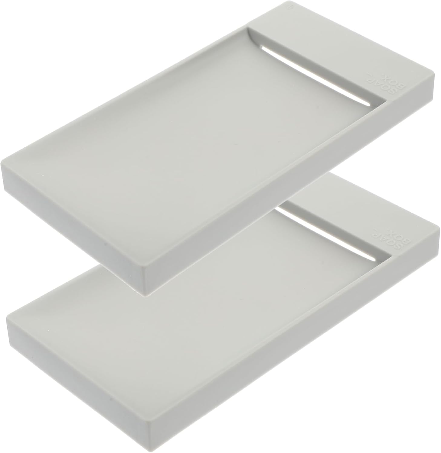 Luxshiny 2 Pack Suction Cup Soap Dish - Gray