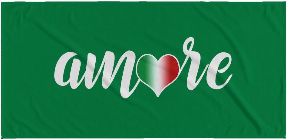 PS I Love Italy Large Beach Towel - Italy Amore Design