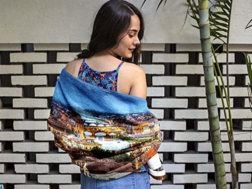 Large Microfiber Beach Towel with Italy Florence II Design