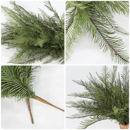 Shirfloral 2Pcs Artificial Boston Fern Leaves Plants