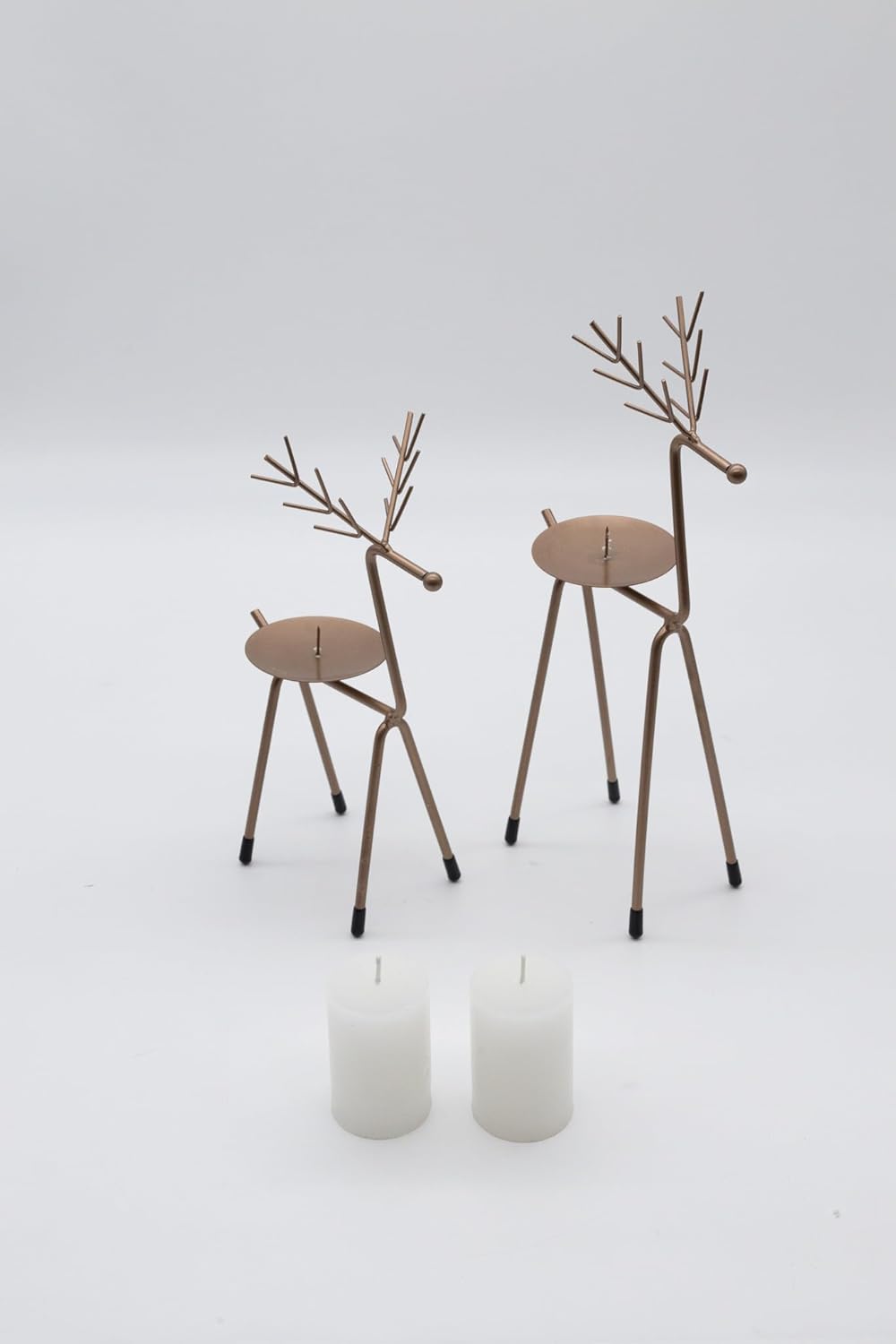 Marco Paul Reindeer Candle Holder Set 2pc