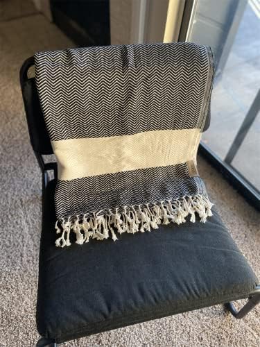 Loop Linen Cotton Beach Towel - Large Soft Stylish 1