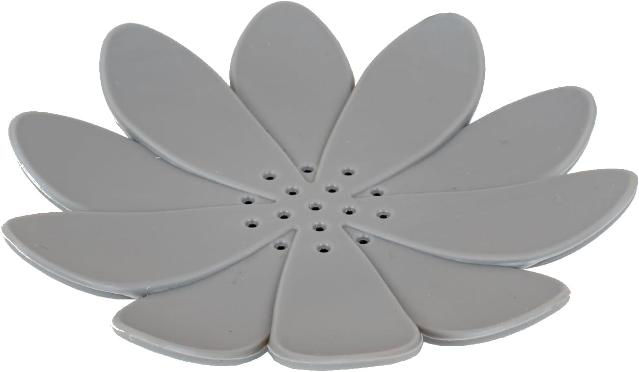 BROXAN Lily Soap Holder - Silicone Dry Clean Kitchen Bathroom