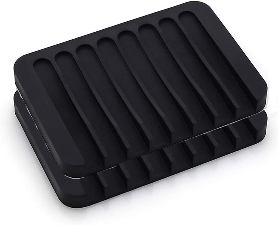 2 Pieces Automatic Drain Soap Dish Waterproof and Easy to Clean