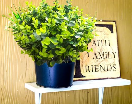 Thinktral Artificial Flowers for Outdoors 16 Pcs UV Resistant Fake Plants