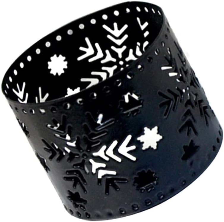 Iron Snowflake Candle Holder Christmas Decor