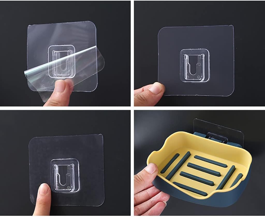 Wall-Mounted Plastic Soap Holder with Drainage