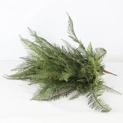 Shirfloral 2Pcs Artificial Boston Fern Leaves Plants