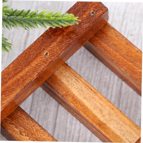 PRETYZOOM Wooden Soap Dish for Drainage and Storage