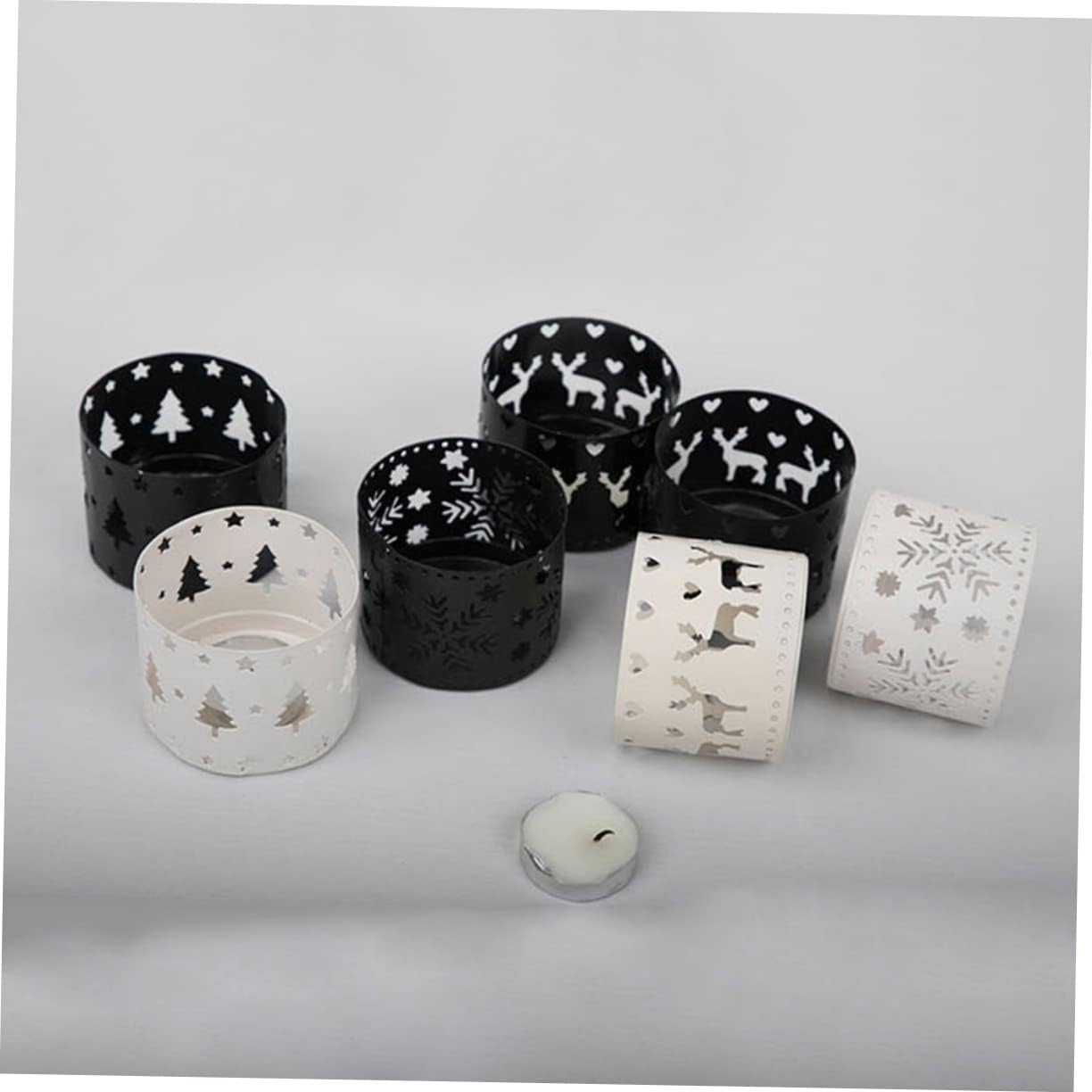 Iron Snowflake Candle Holder Christmas Decor