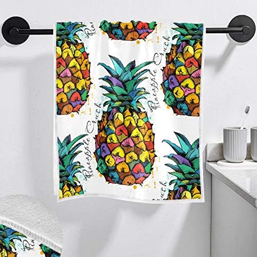 Exnundod Tropical Pineapple Hand Towel Beach Bath Towel