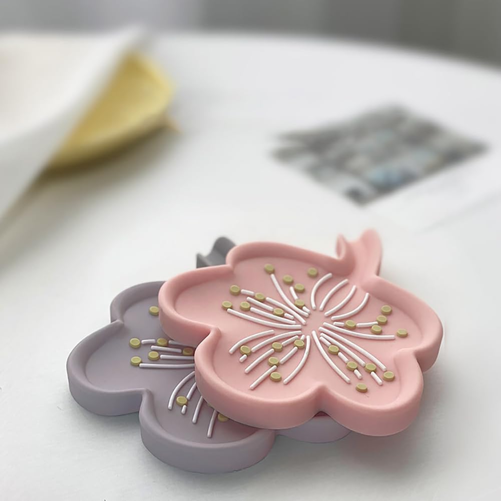Soft Silicone Flower Soap Holder for Bathroom