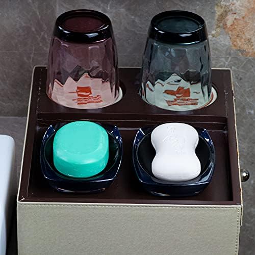YOSXICC 2PCS Soap Dish Transparent Color