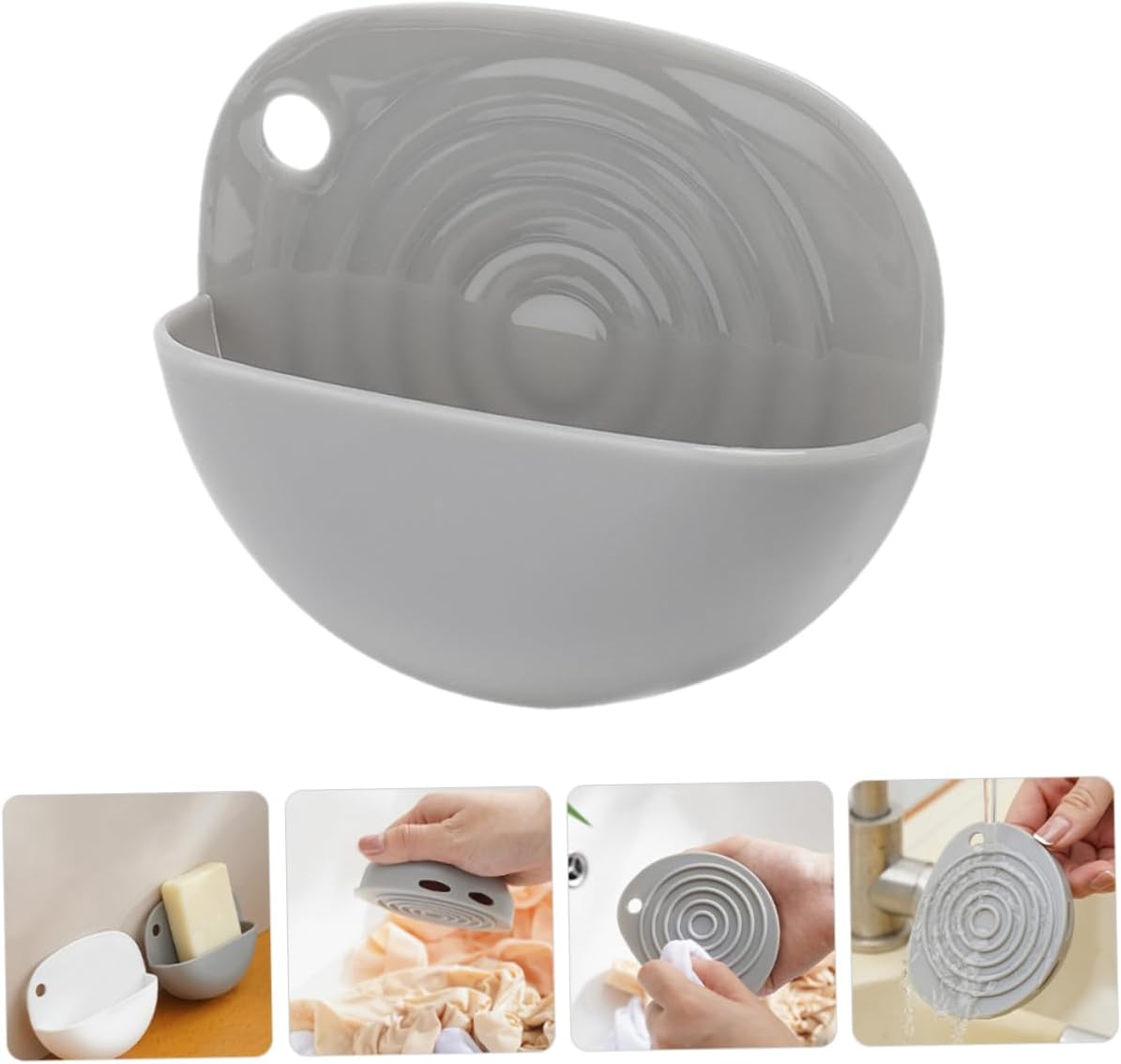 Yardenfun Compact Soap Drainage Holder with Washboard