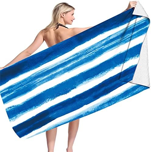 Lovskoo Blue Sea Sandproof Beach Towel 58x27 inch