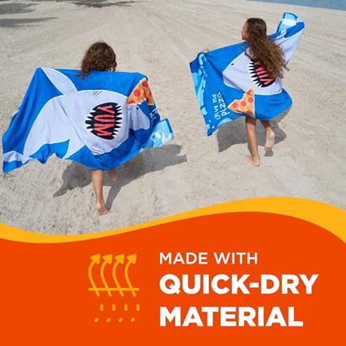 Ben Kaufman Printed Beach Towel Set - Shark Bite Pack of 2