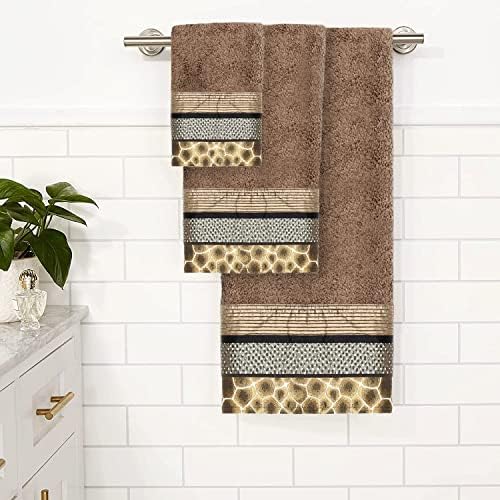 Popular Bath Safari Stripes Towel Set 3 Pieces