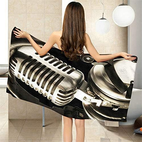 Moslion Comfy Bath Towels with Music Note Design