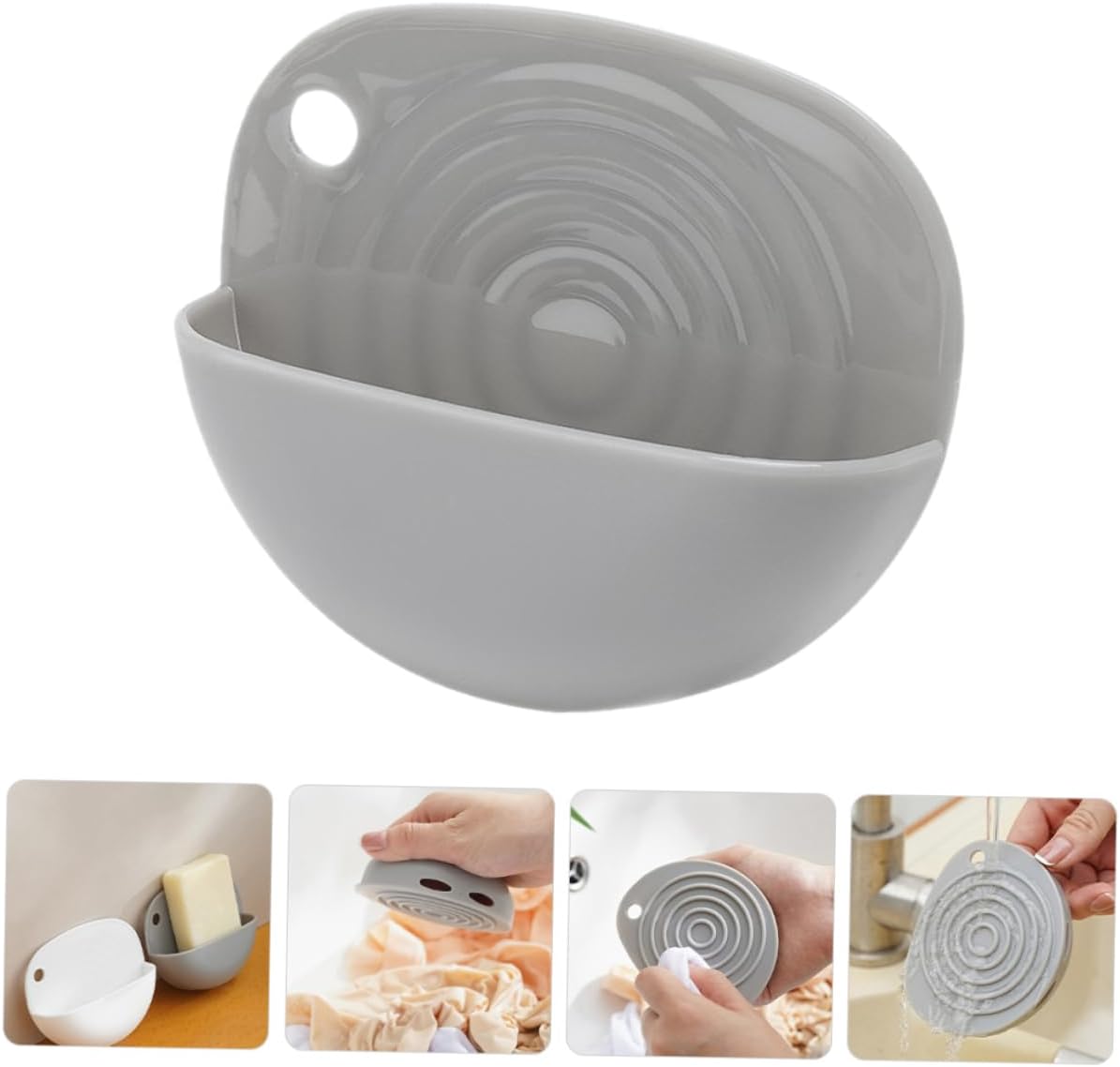ABOOFAN Mini Washboard with Soap Case Holder