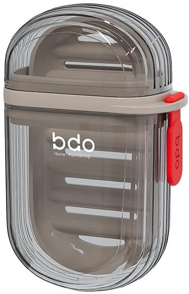 Travel Soap Dish with Leakproof Lid and Drainage 1