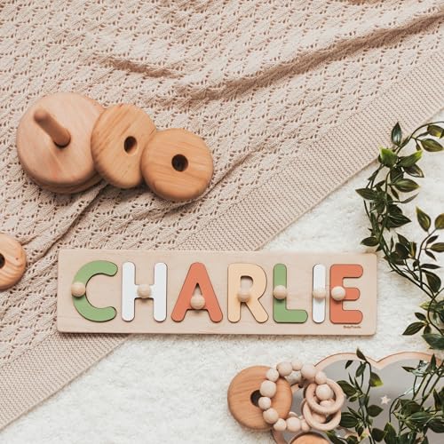 Personalized Wooden Name Puzzle for Toddler Boy