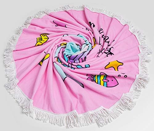 Mermaids Starfish Wishes 5ft Beach Towel Blanket