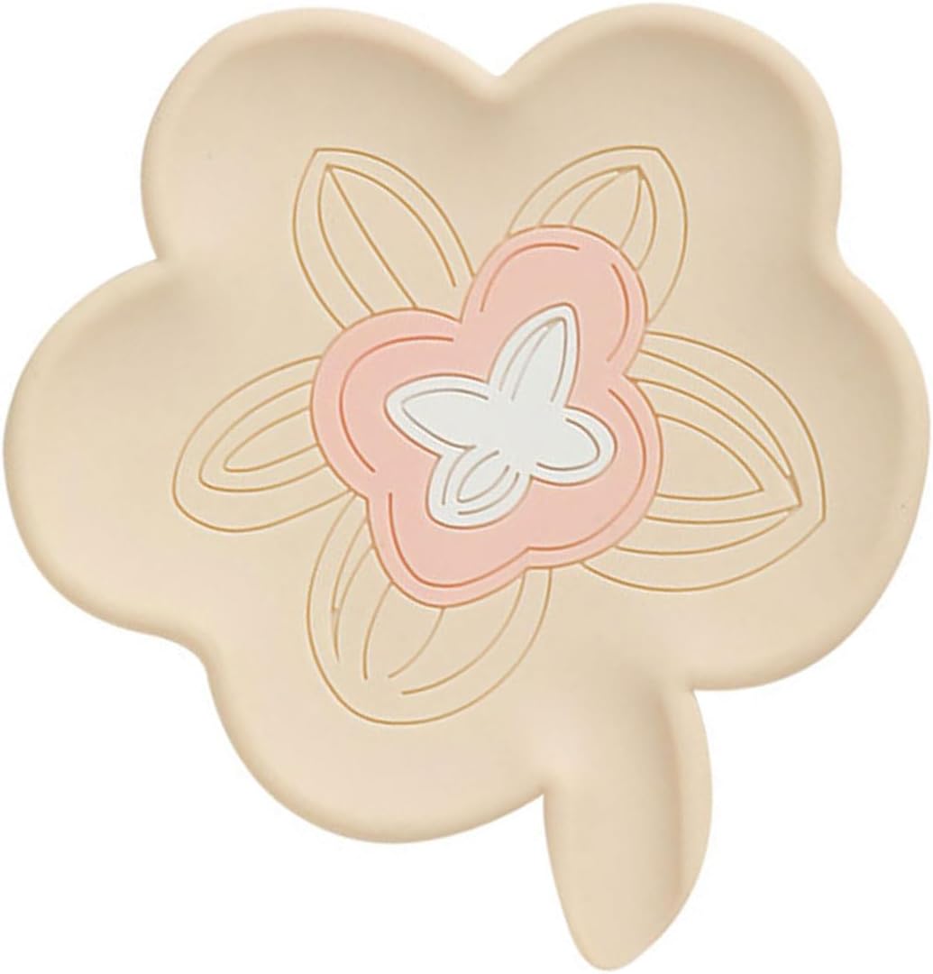VOCUE Silicone Drain Soap Dish Flower Shape Antislip Tray