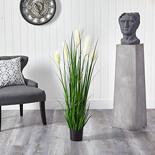 Nearly Natural 4ft Plume Grass Artificial Plant 1