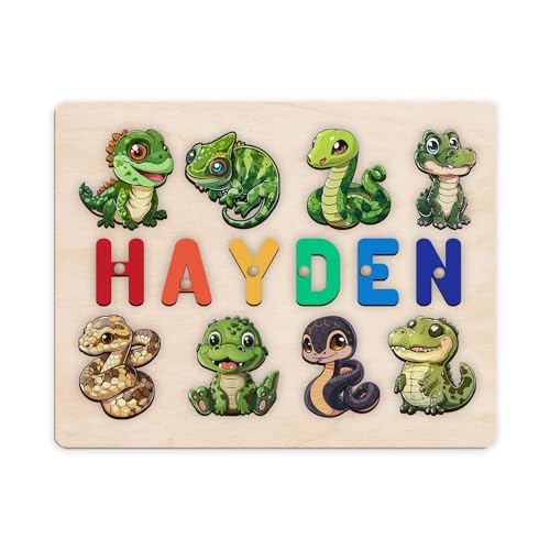 Personalized Wooden Name Puzzle Montessori Toy 1
