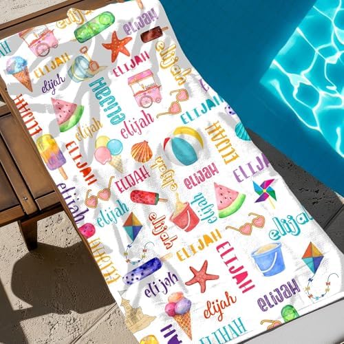 Custom Ice Cream Beach Towel for Kids