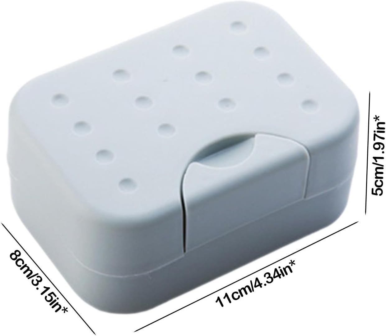 Leakproof Travel Soap Case with Drainage and Lid