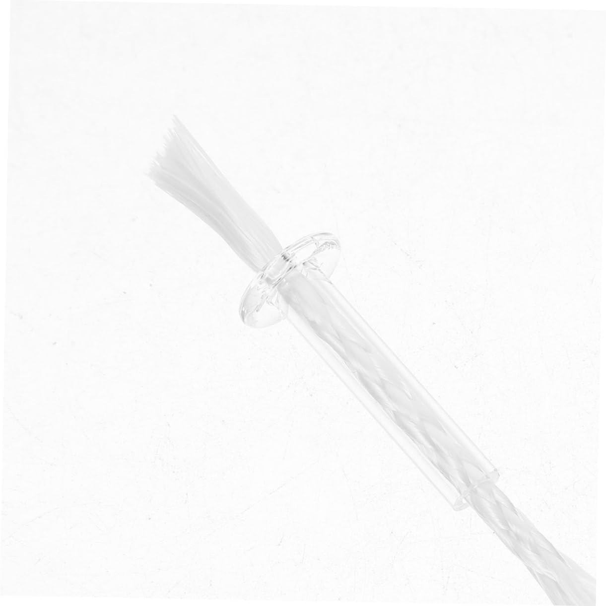IMIKEYA 4pcs Fiberglass Candle Wicks Tube Holder